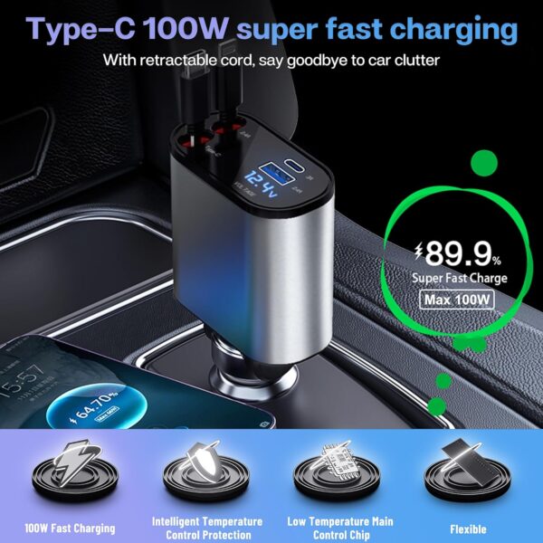 Super Fast 4 In 1 Car Charger - Image 5