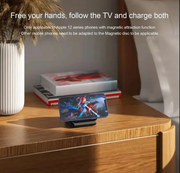 15W Foldable fast charging wireless 3 in 1 magnetic phone charger - Image 5